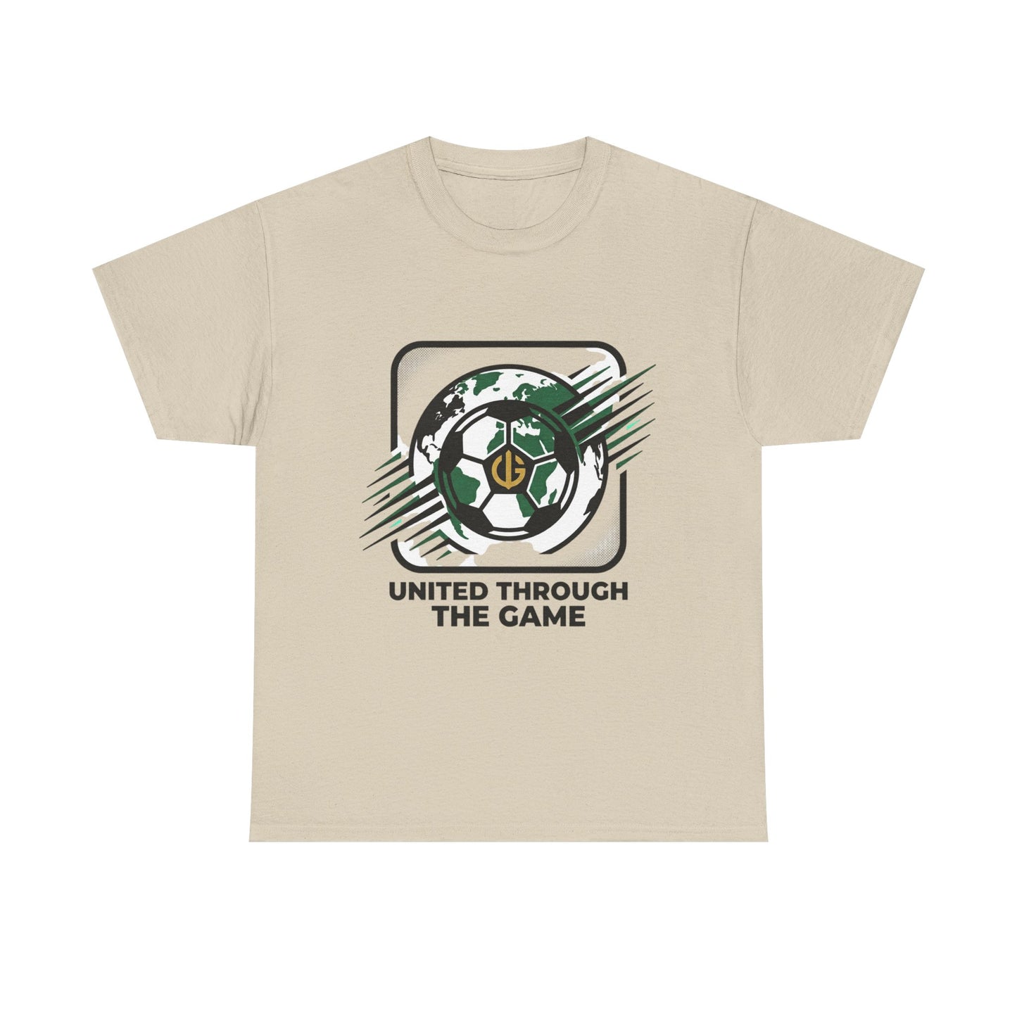 Soccer T-Shirt — "United Through the Game" Graphic Tee