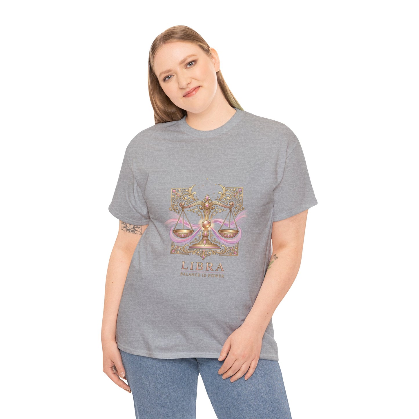 Libra Scales T‑Shirt — Zodiac Balance Is Power Tee