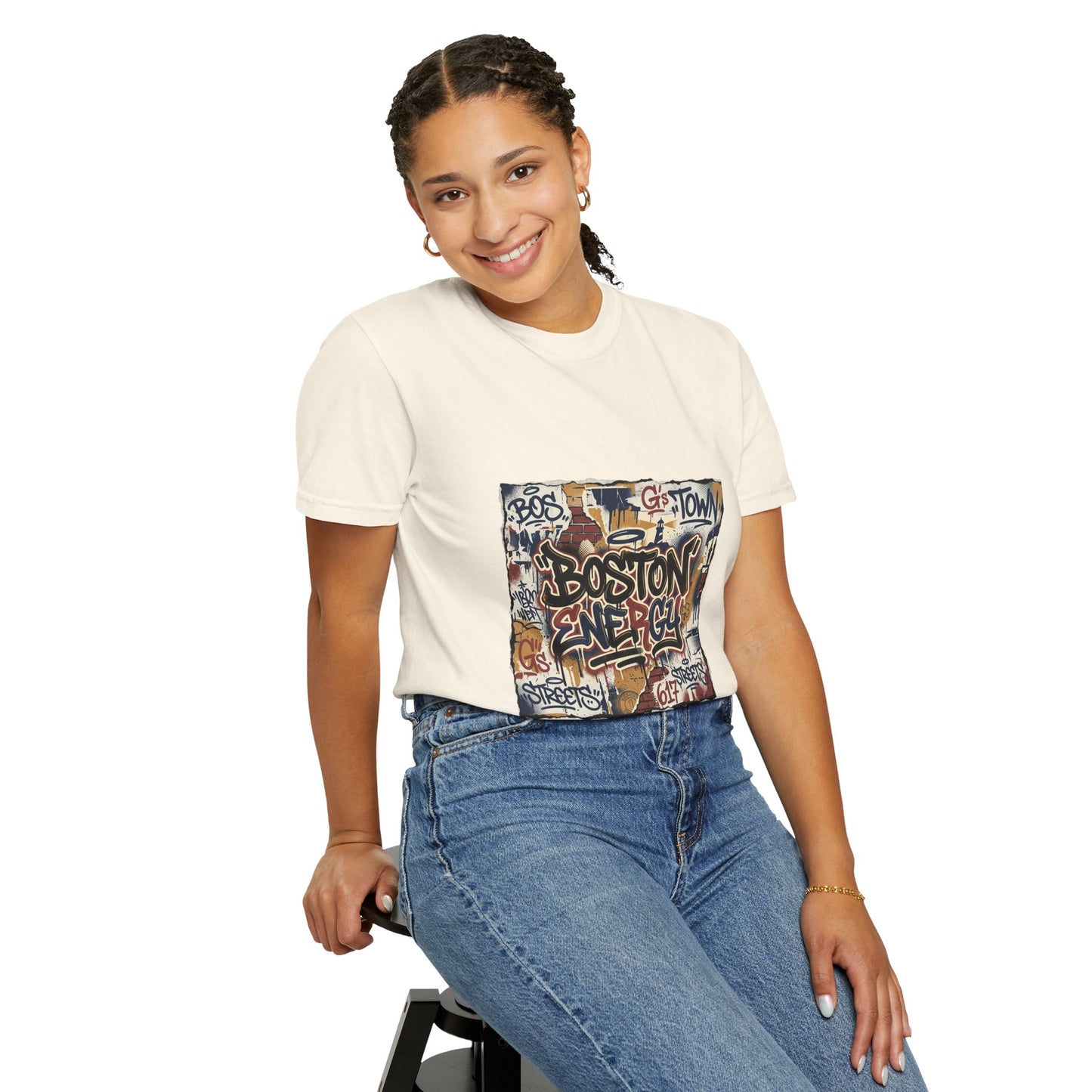 Boston Graffiti Tee — Urban Street Art T‑Shirt