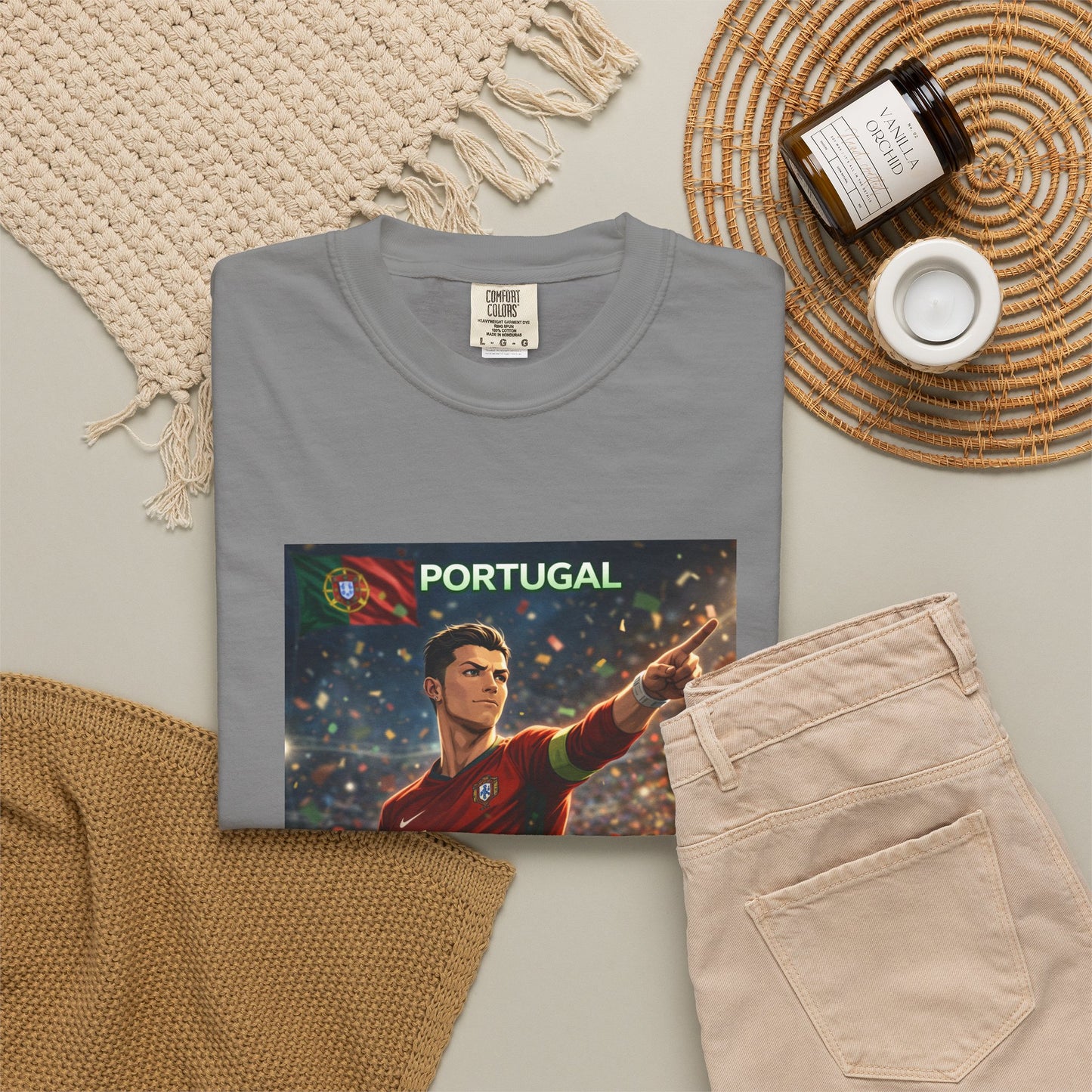 Portugal Soccer Poster T-Shirt — Cristiano Ronaldo Tribute Tee