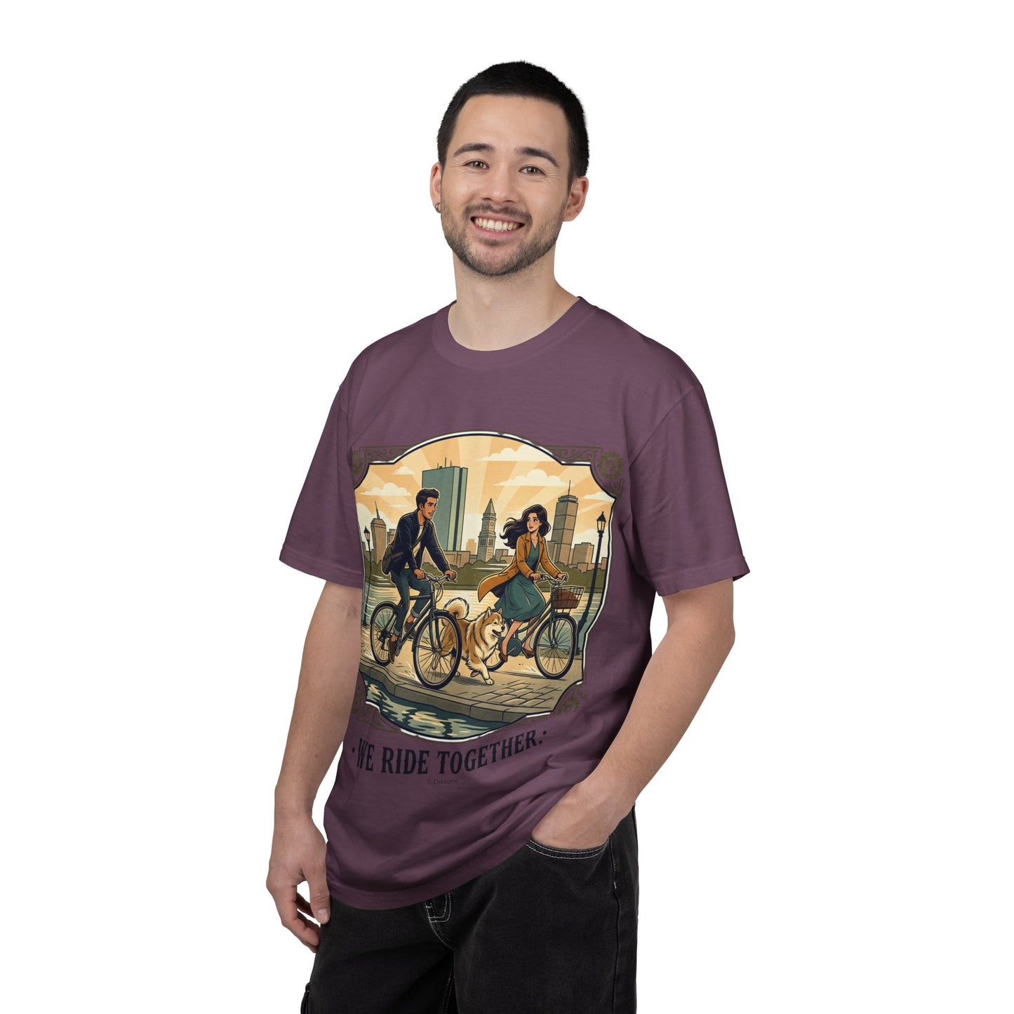 We Ride Together Bicycle Couple T-Shirt