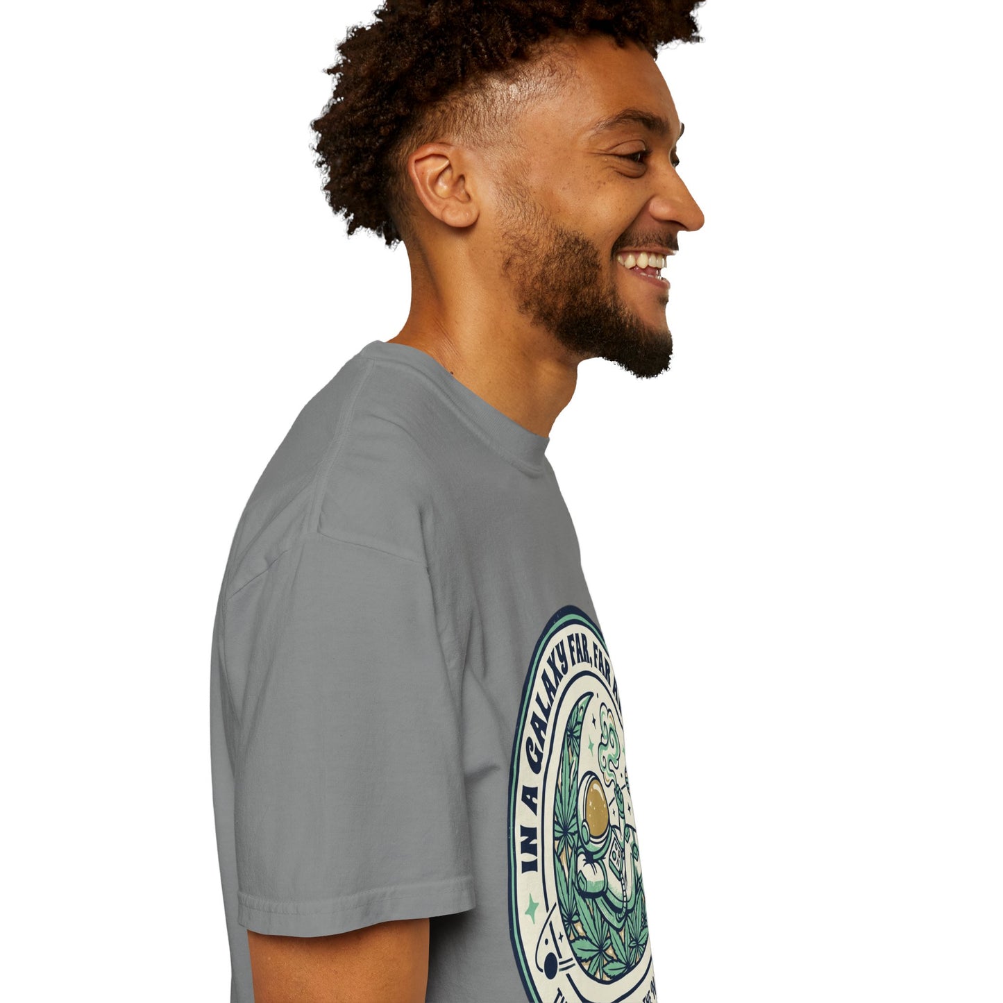 T-Shirt — "In a Galaxy Far, Far Away" Retro Space Nap Graphic Tee