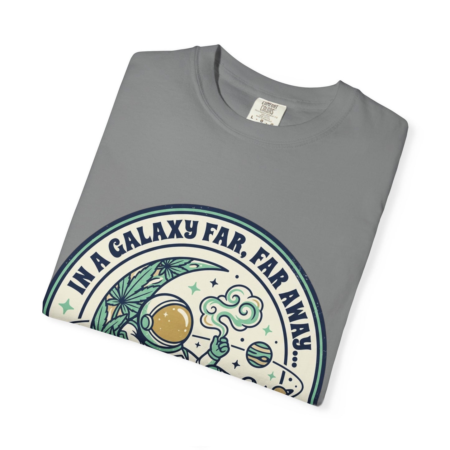 T-Shirt — "In a Galaxy Far, Far Away" Retro Space Nap Graphic Tee