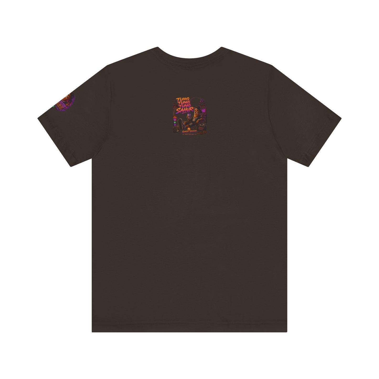 Tung Tung Tung Sahur Laid-Back Nightlife Graphic Tee — "Things Take Time" Urban Cartoon Design