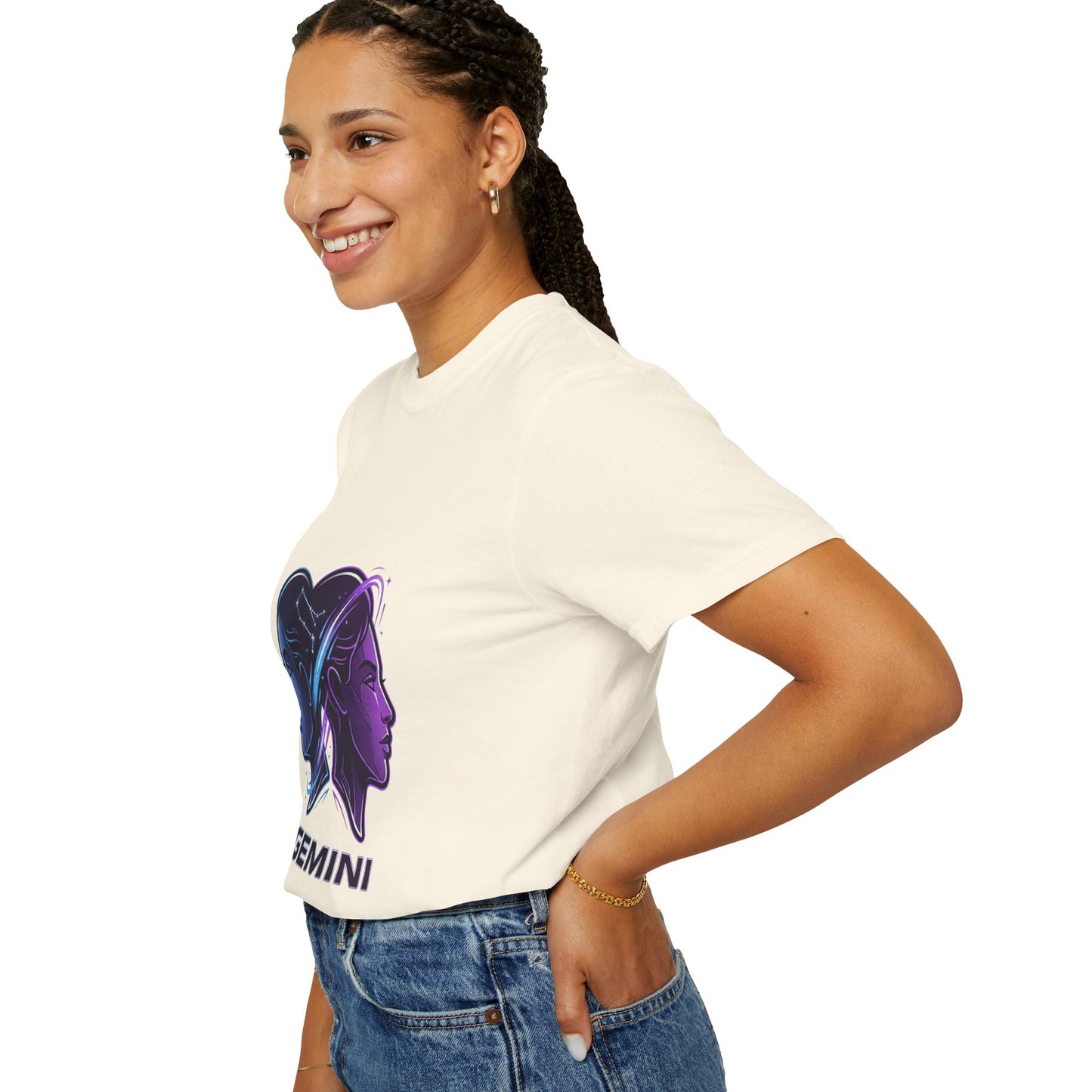 Gemini Zodiac T‑Shirt — Dual Faces Astrology Tee