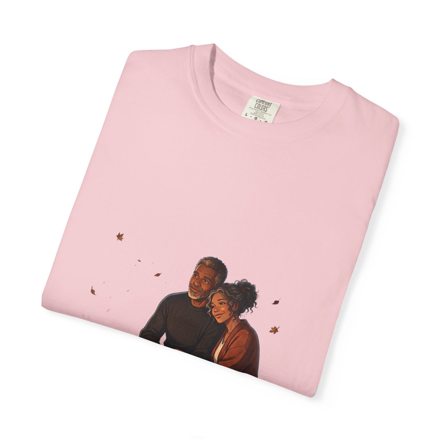 Midnight Firelight T-Shirt — Cozy Couple Campfire Graphic Tee