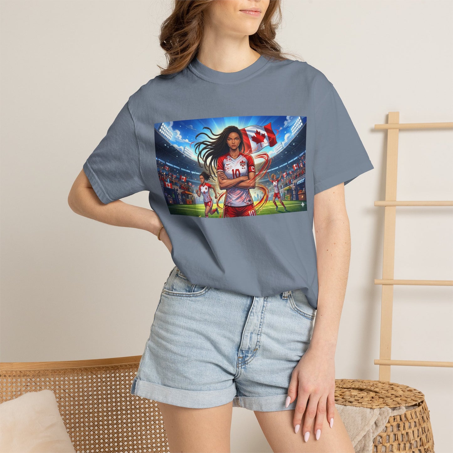 Soccer Star Canada T-Shirt — Women’s Team Jersey Graphic