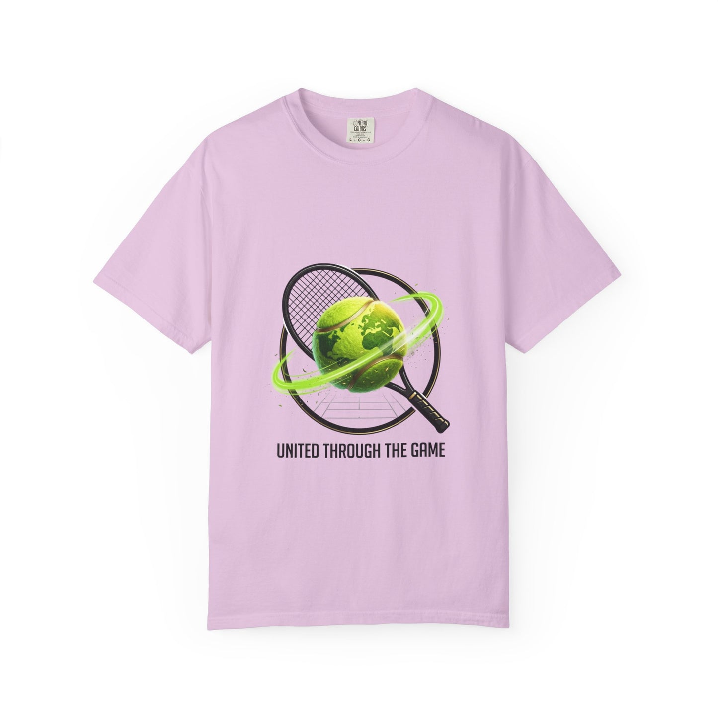 Tennis Globe T‑Shirt — "United Through the Game" Sports Tee