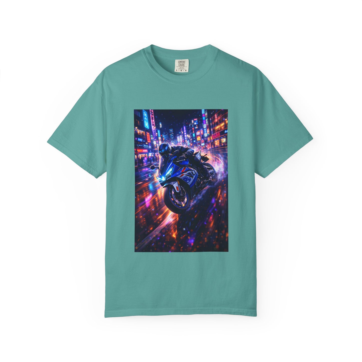 Suzuki GSX-R1000-NEON NIGHT RUN -  T-Shirt — Neon Night Rider Graphic Tee