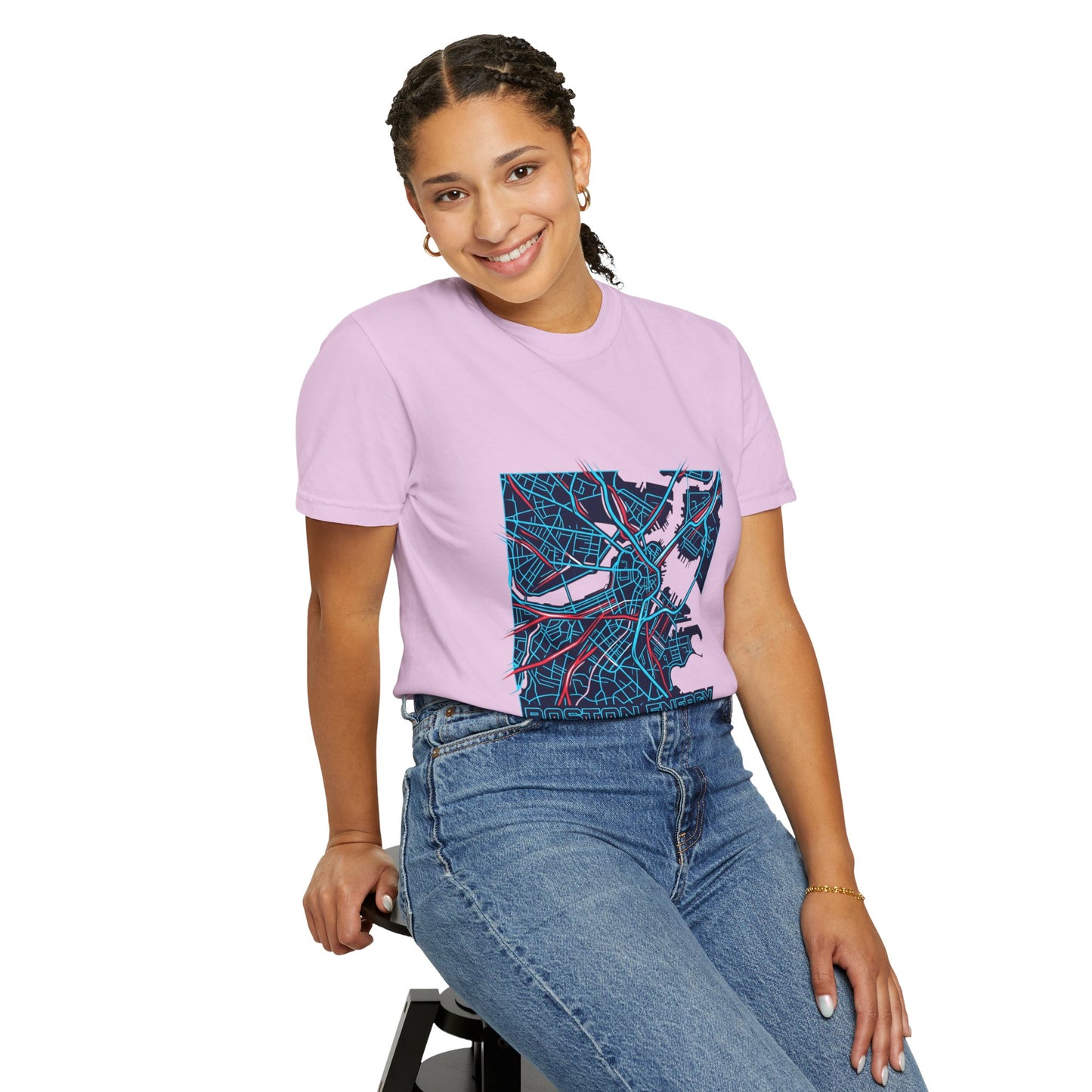 Boston Energy Map T-Shirt — City Map Graphic Tee