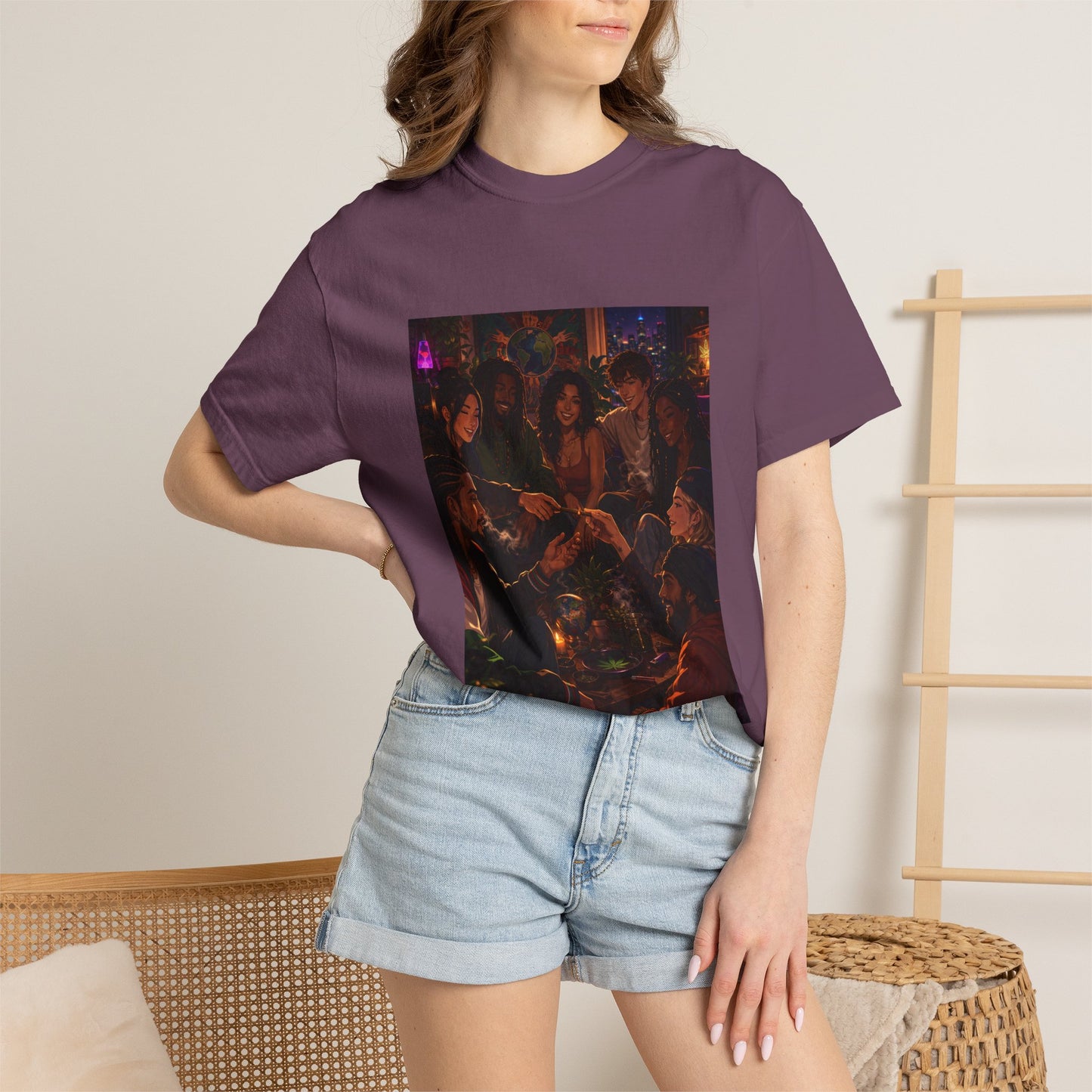 OUR MEMORIES - Vintage Night Party Scene T-Shirt