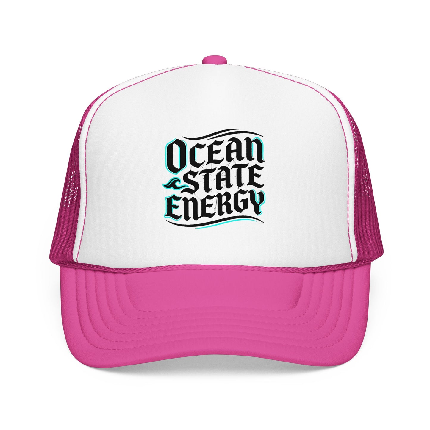 Clean Slate Energy Trucker Hat — Retro Script Foam Mesh Cap