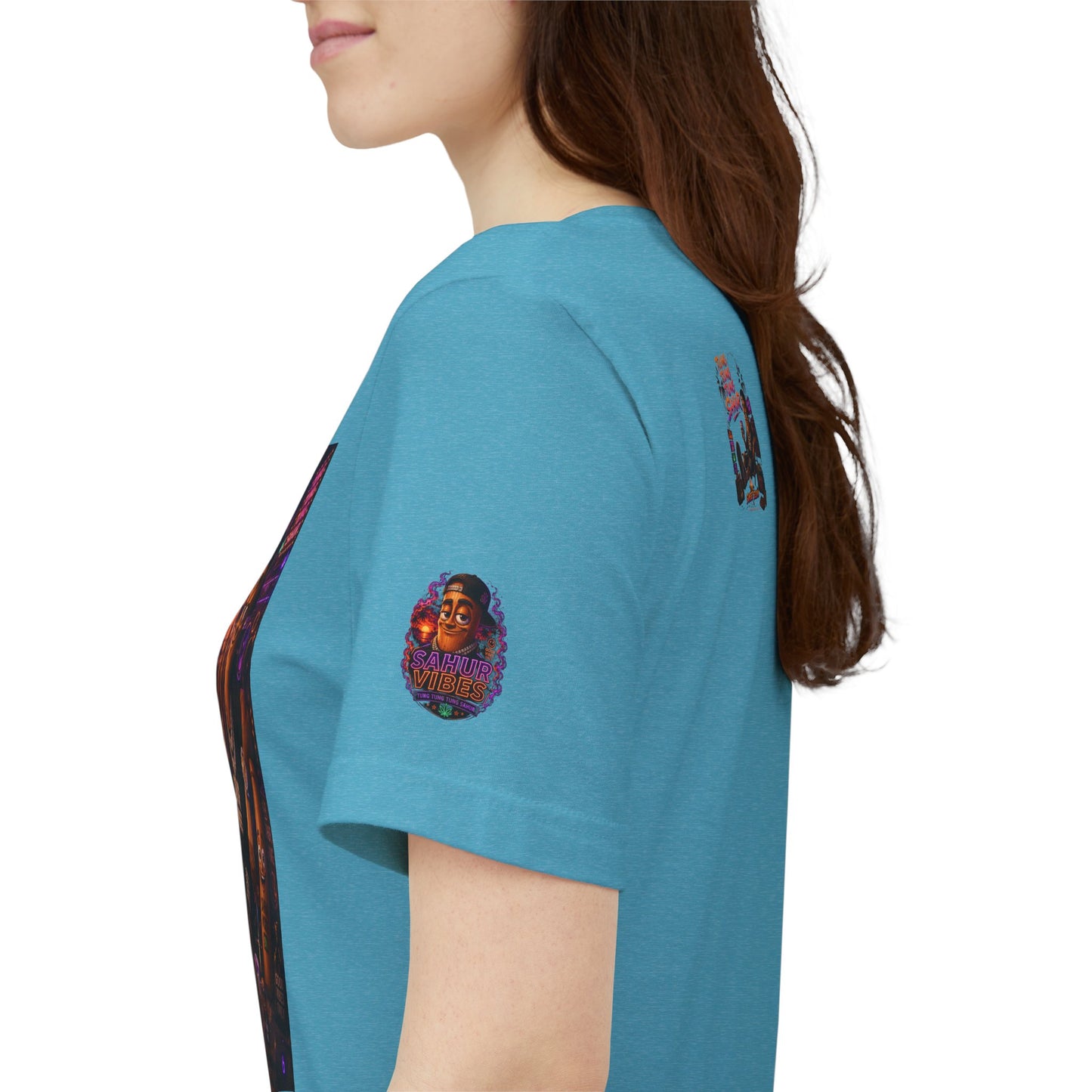 Tung Tung Tung Sahur Laid-Back Nightlife Graphic Tee — "Things Take Time" Urban Cartoon Design