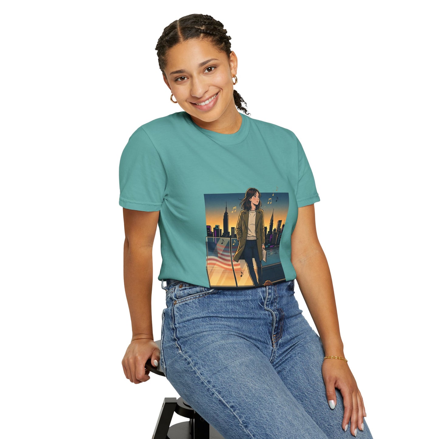 GLOBAL ENERGY: HER CITY, HER STORY— City Sunset Graphic T-Shirt