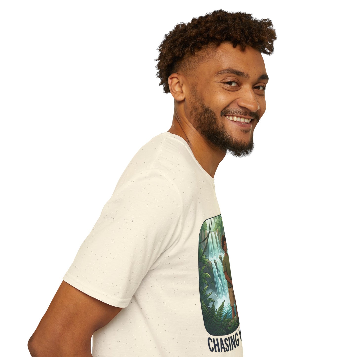 Chasing Waterfalls T-Shirt — Couple Adventure Graphic Tee