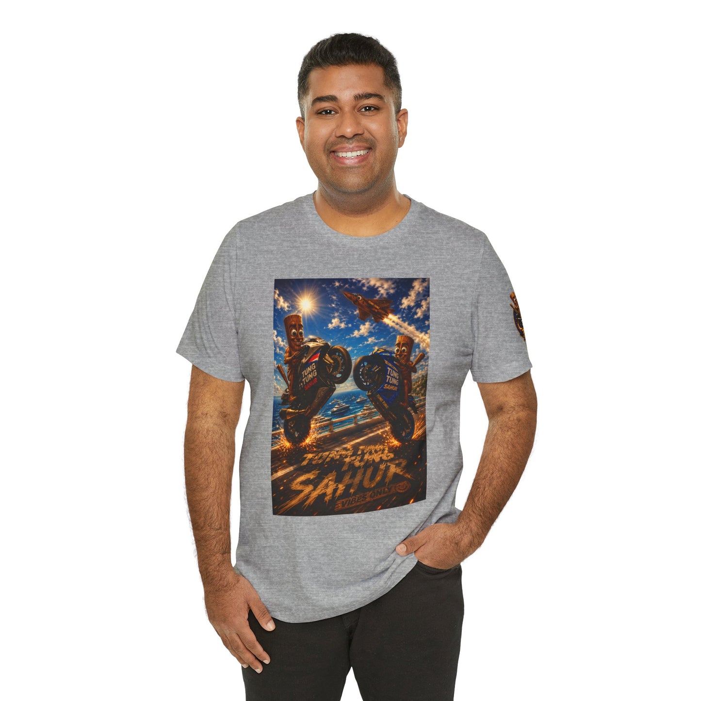 Motorcycle Stunt Tee — Sahara Riders Graphic T-Shirt