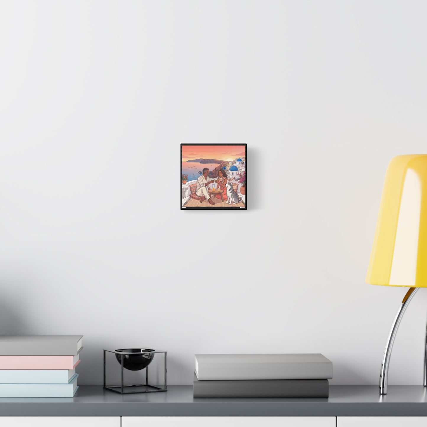 Santorini, Greece – “Sunset Serenade - Matte Canvas, Stretched, 1.25"