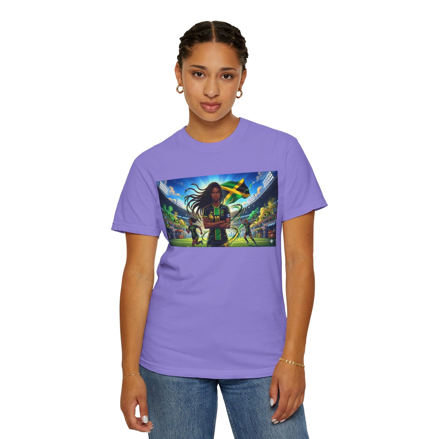 Jamaican Soccer Captain T-Shirt — Rasta Player Stadium Graphic Tee