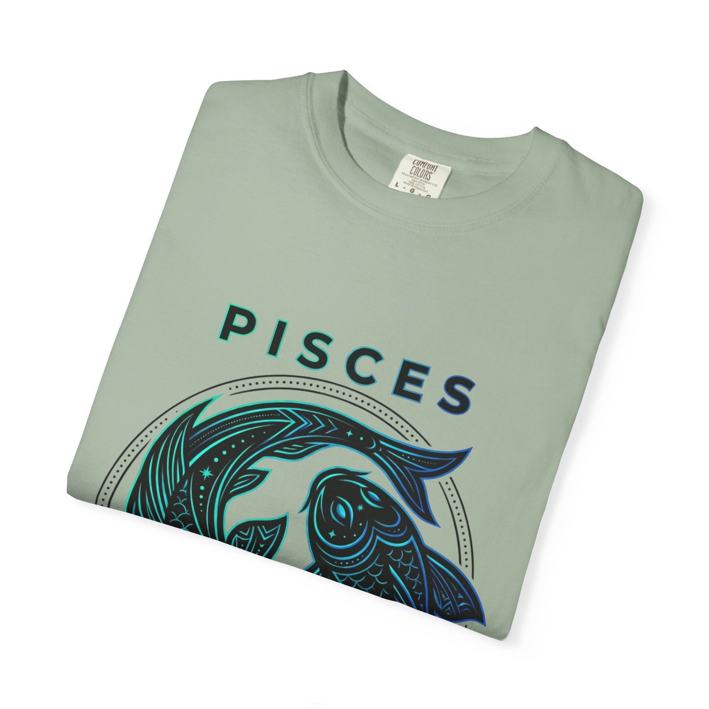Pisces Zodiac T-Shirt — Artistic Twin Fish Astrology Tee
