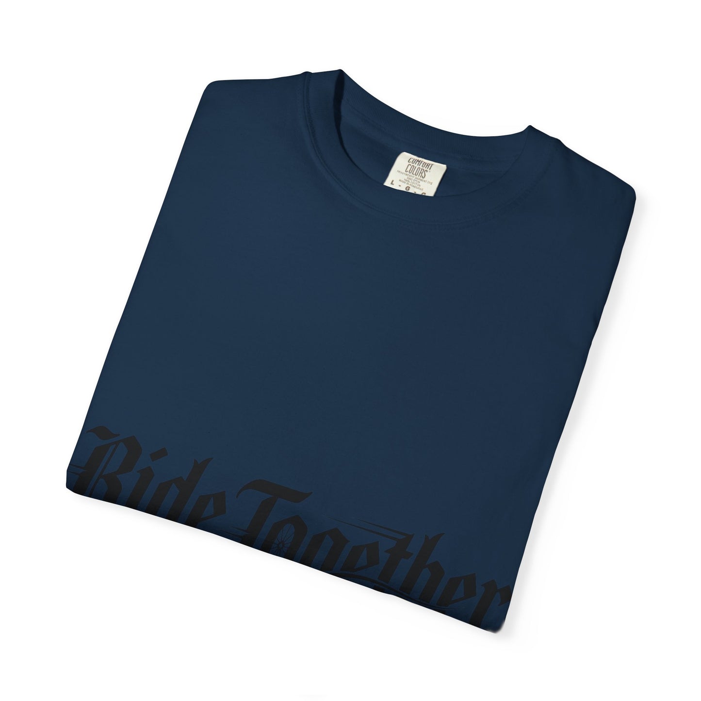 Ride Together T-Shirt — Gothic Script Motorcycle Tee