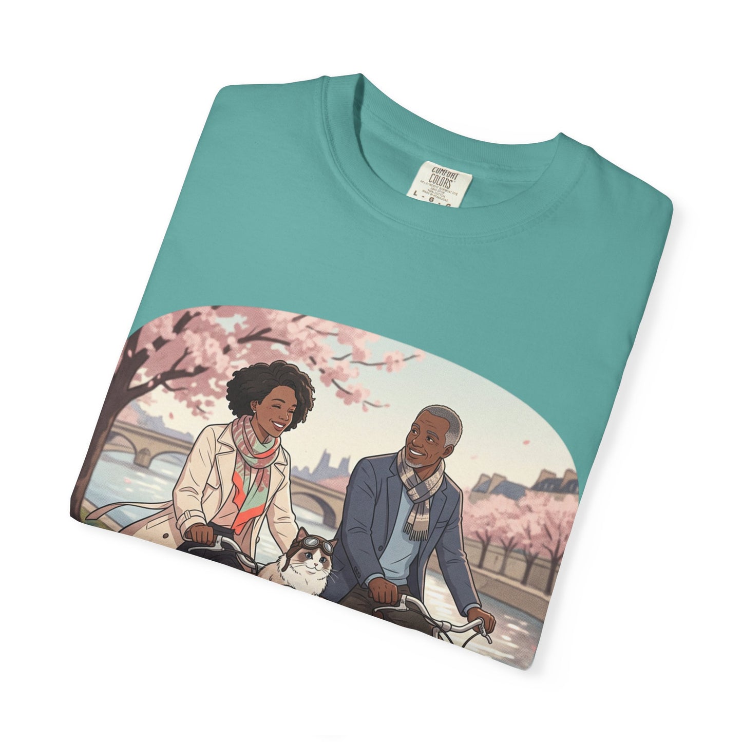 Couples Cherry Blossom Bike Ride T-Shirt