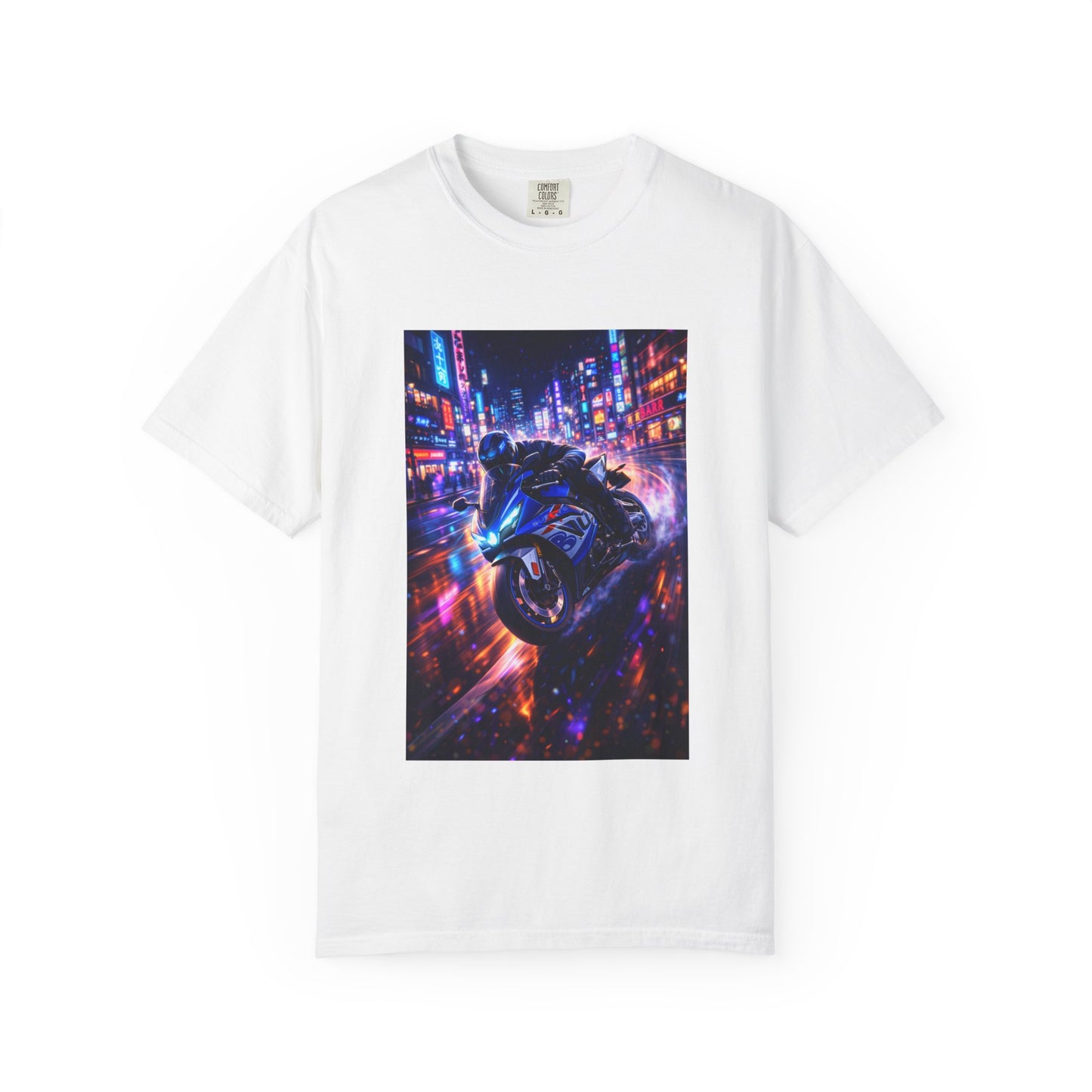 Suzuki GSX-R1000-NEON NIGHT RUN -  T-Shirt — Neon Night Rider Graphic Tee