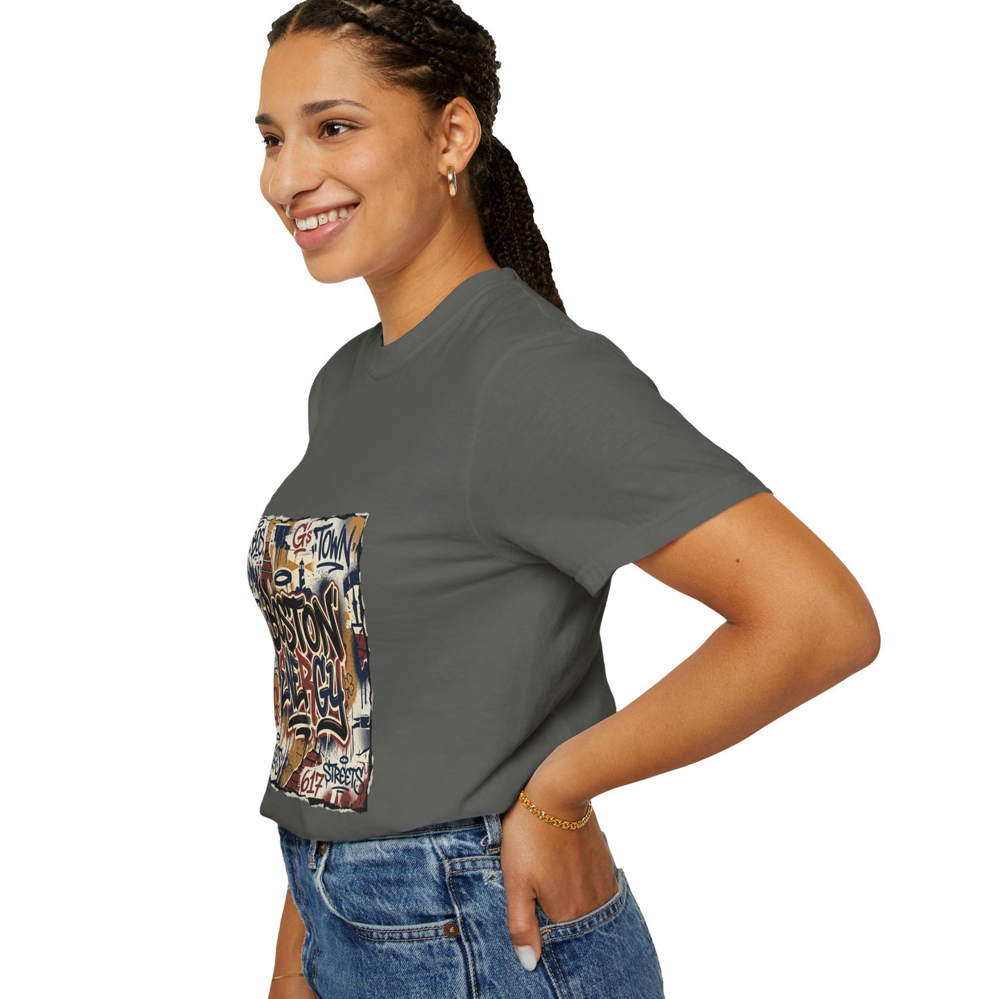 Boston Graffiti Tee — Urban Street Art T‑Shirt
