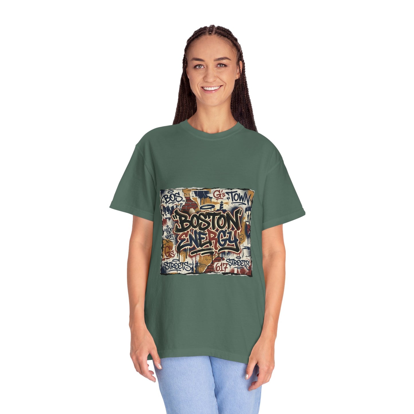 Boston Graffiti Tee — Urban Street Art T‑Shirt