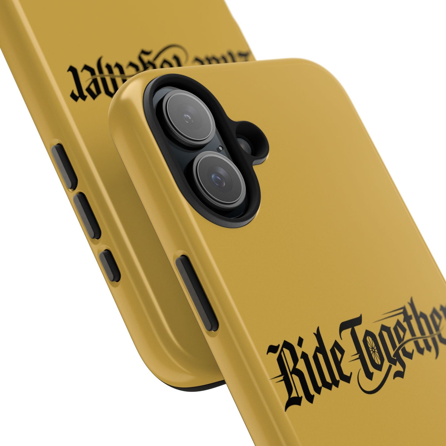 Ride Together Tough Phone Case — Durable Retro Script Protective Cover