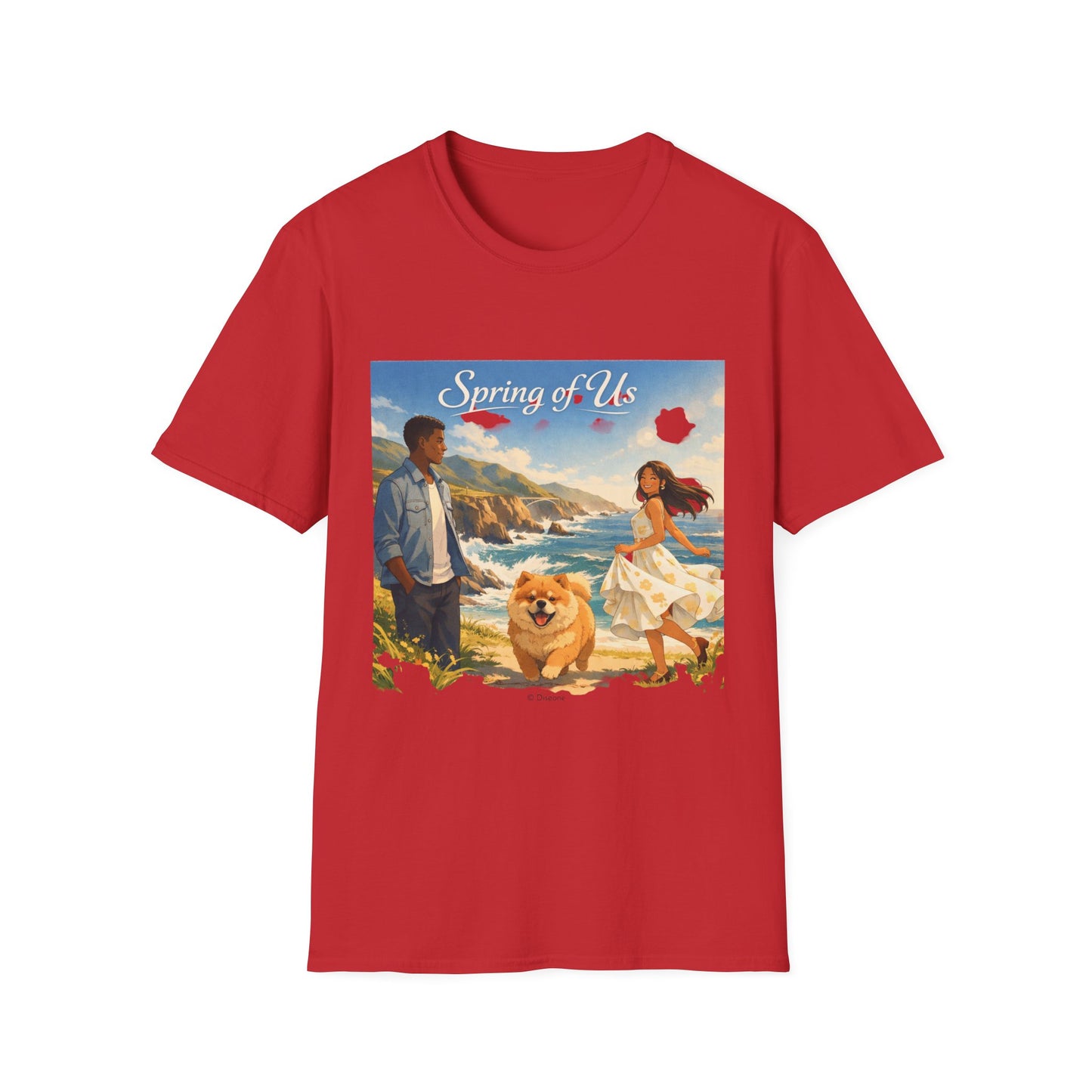 Spring of Us T-Shirt — Romantic Coastal Illustration Tee