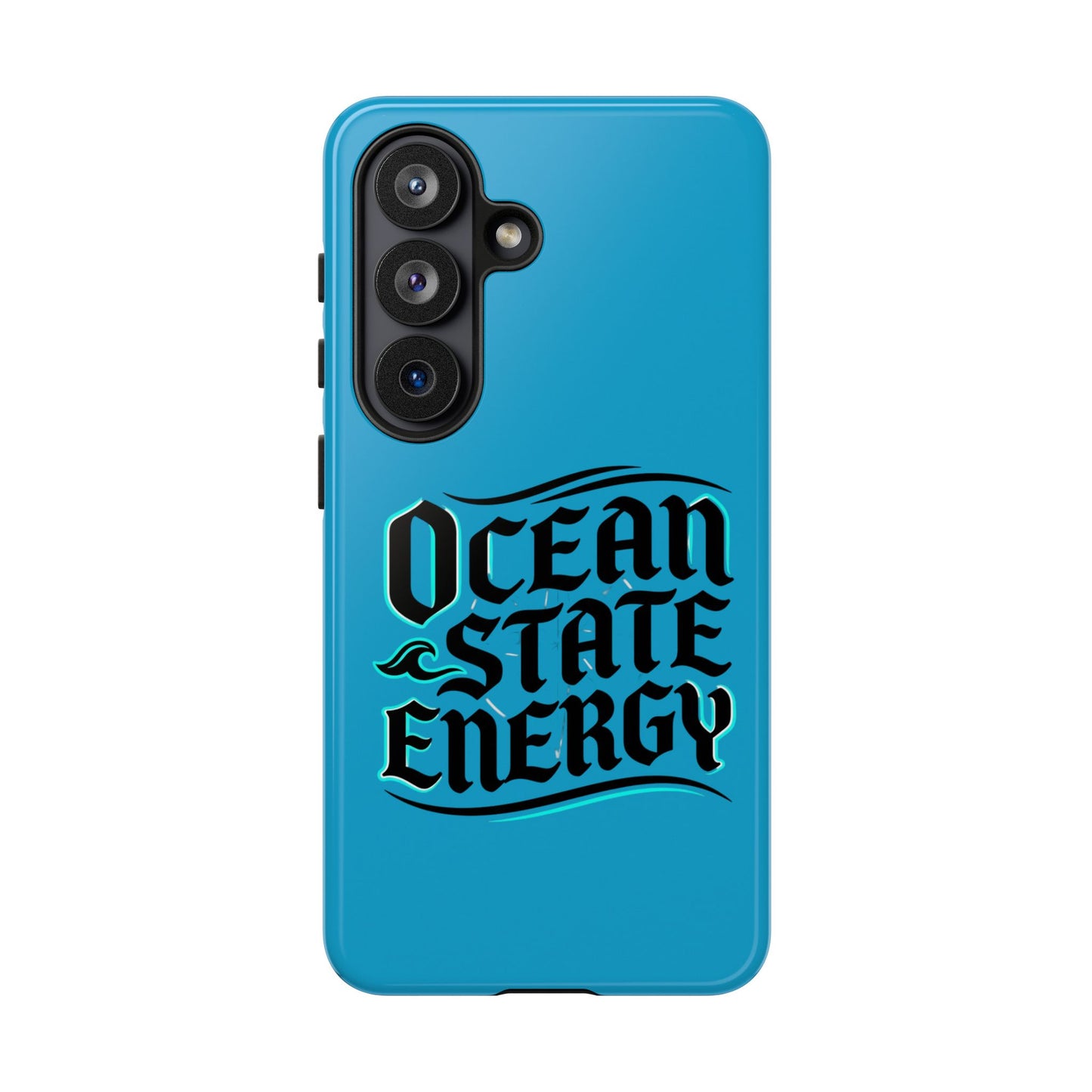Ocean State Energy Phone Case — Tough Protective iPhone Cover with Nautical Script