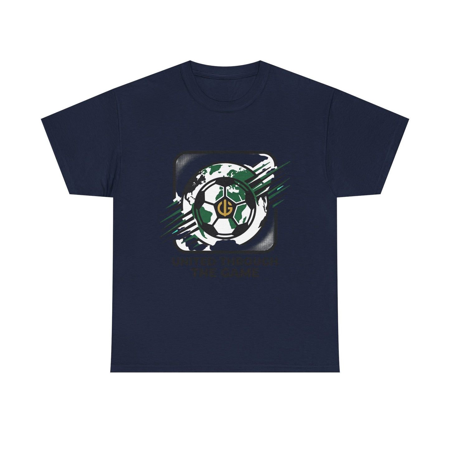 Soccer T-Shirt — "United Through the Game" Graphic Tee