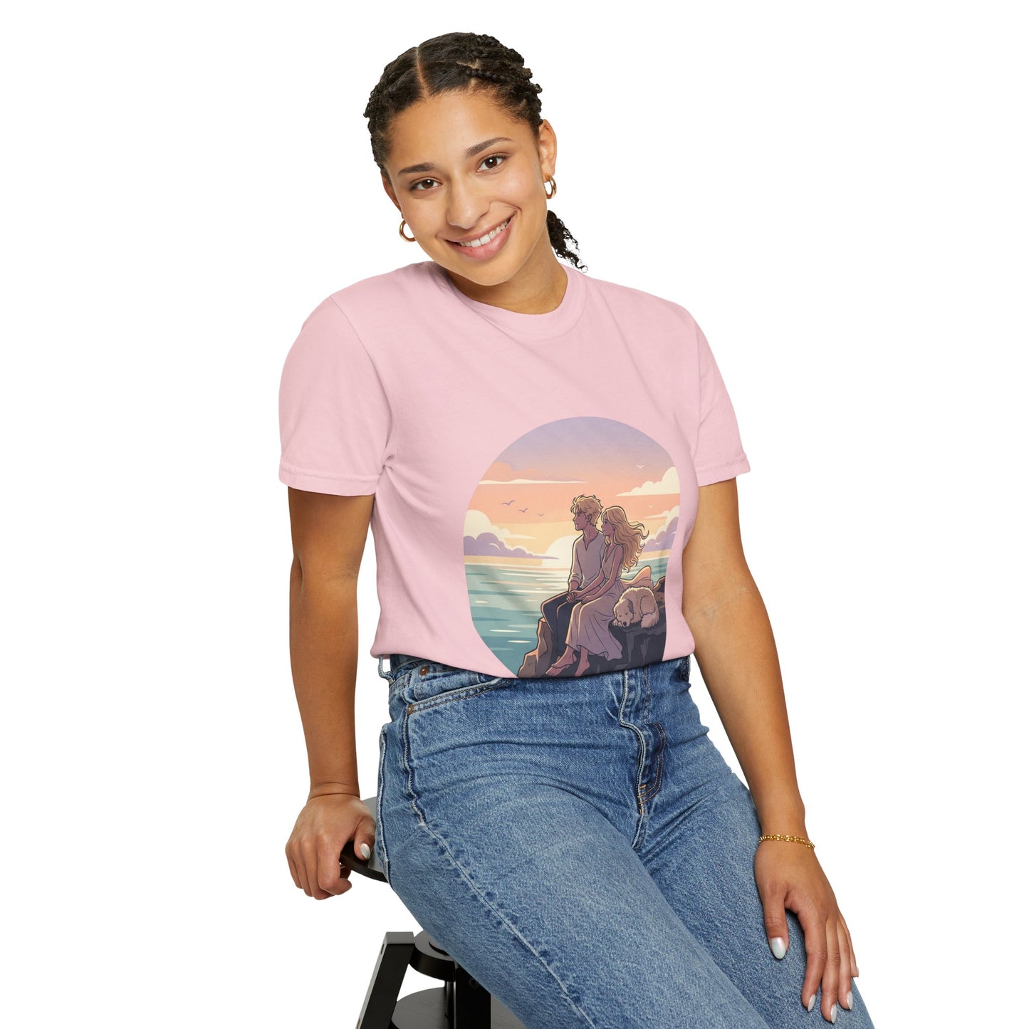 Ocean Sunset Graphic T-Shirt — "The Ocean Already Knows"