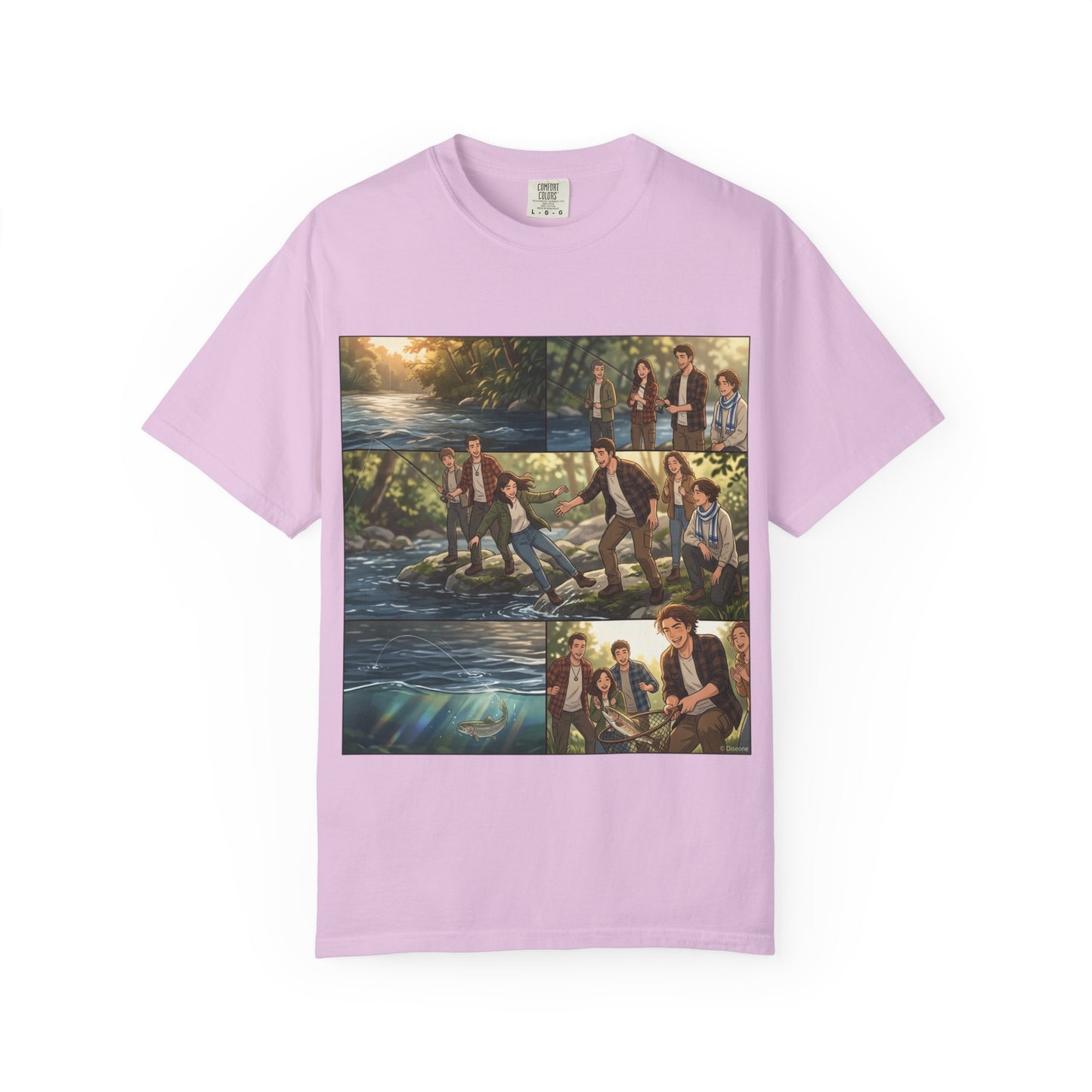 Band Photo Collage T-Shirt – Retro River Scene Crew Tee