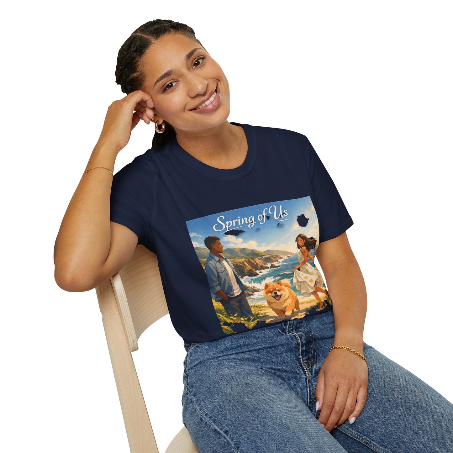 Spring of Us T-Shirt — Romantic Coastal Illustration Tee