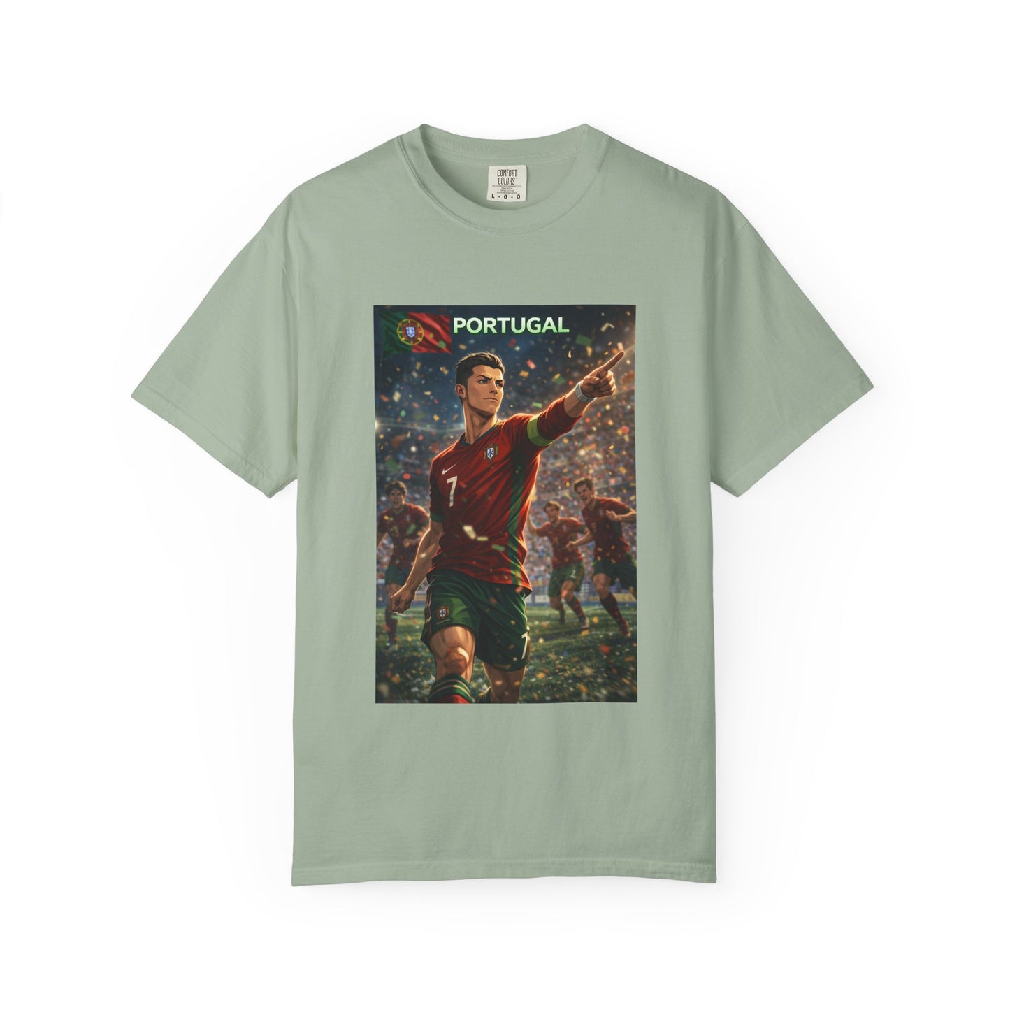 Portugal Soccer Poster T-Shirt — Cristiano Ronaldo Tribute Tee