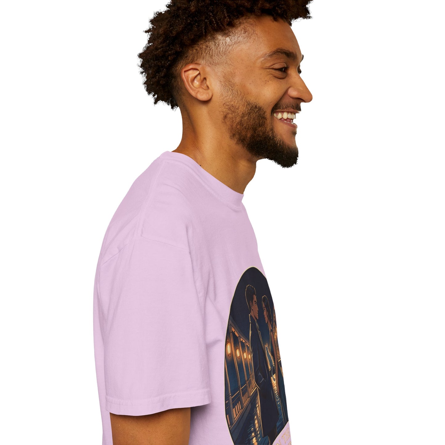 Romantic Night Stroll T-Shirt — "Even in the Quiet... We Shine" Graphic Tee