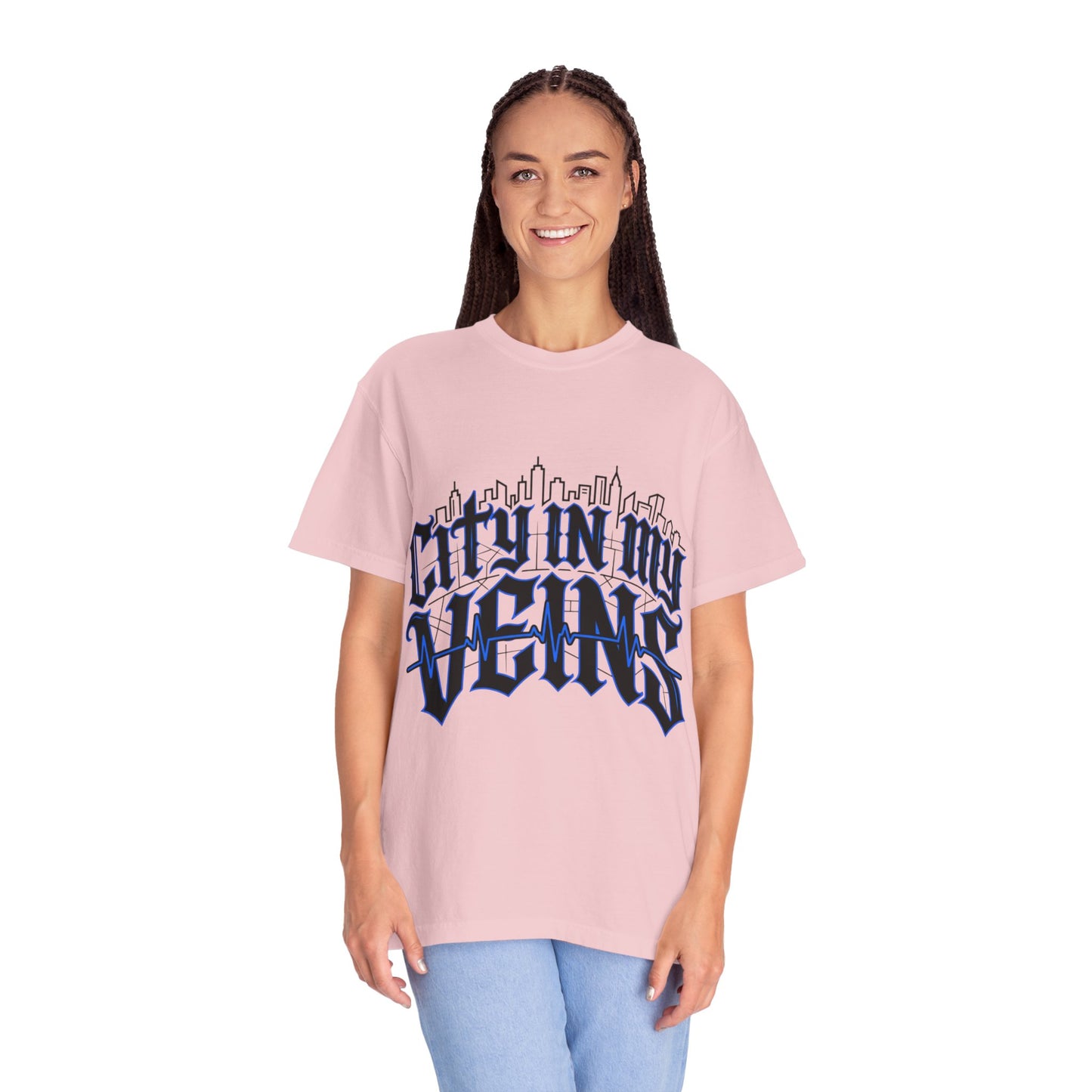 City in My Veins T-Shirt — Urban Skyline Graphic Tee