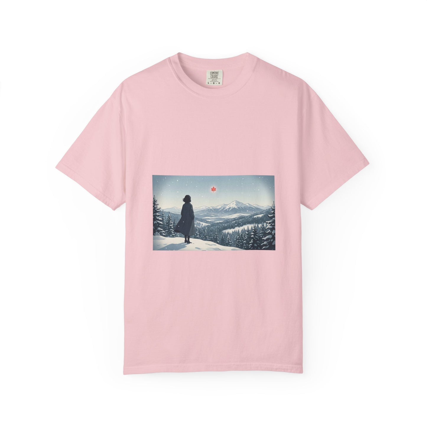 T-Shirt — Wanderer in Snowy Mountains Graphic Tee