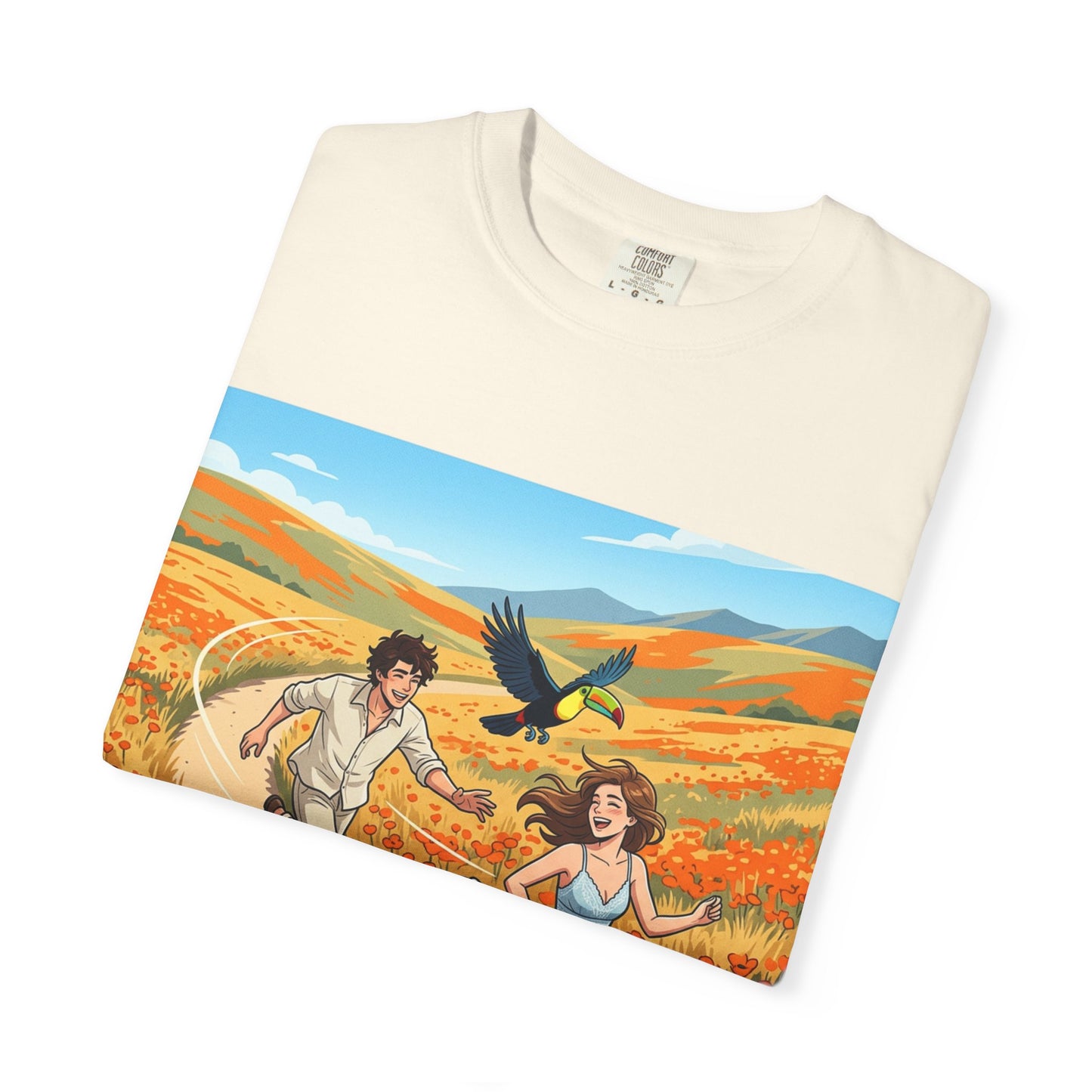 Spring of Us T-Shirt — Romantic Field Illustration Tee