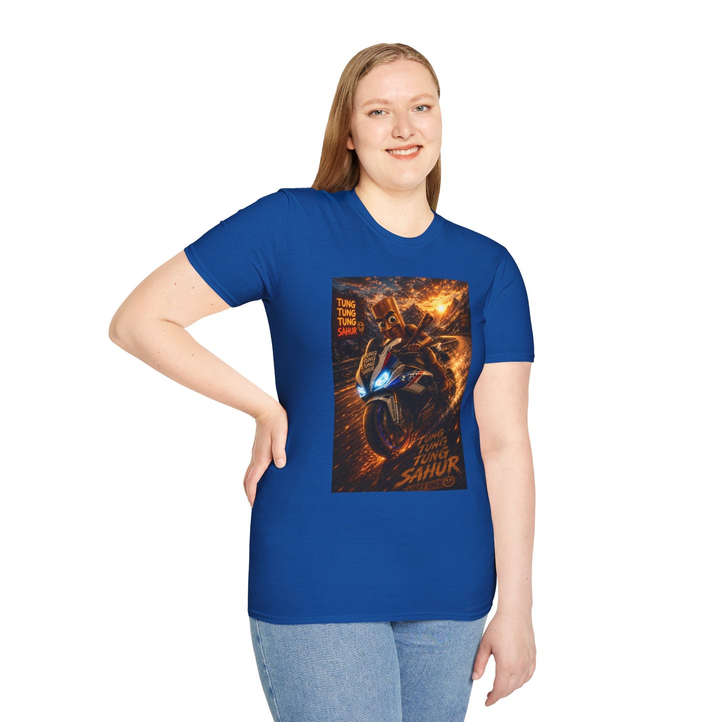 Tung Tung Tung Sahur 2 Wheels On Steel & Fire T-Shirt — "Time To Turn The Tide" Tee