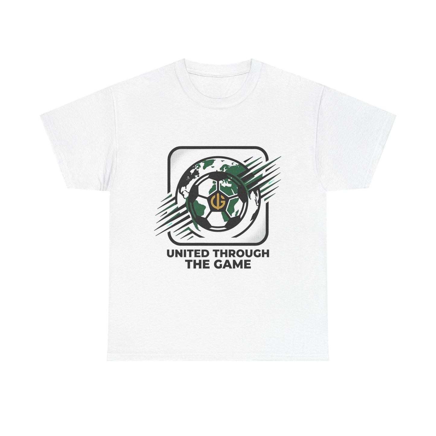 Soccer T-Shirt — "United Through the Game" Graphic Tee