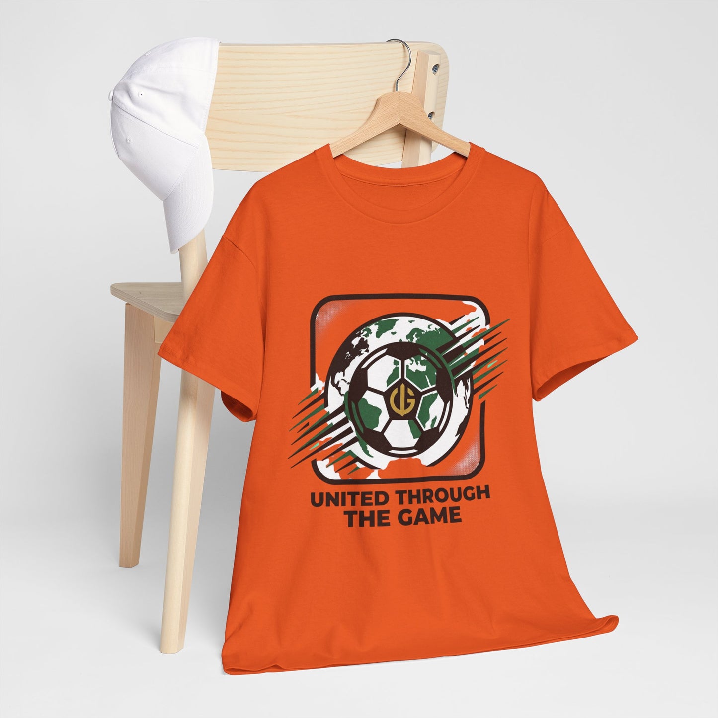 Soccer T-Shirt — "United Through the Game" Graphic Tee