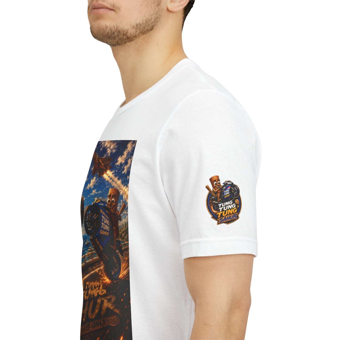 Motorcycle Stunt Tee — Sahara Riders Graphic T-Shirt