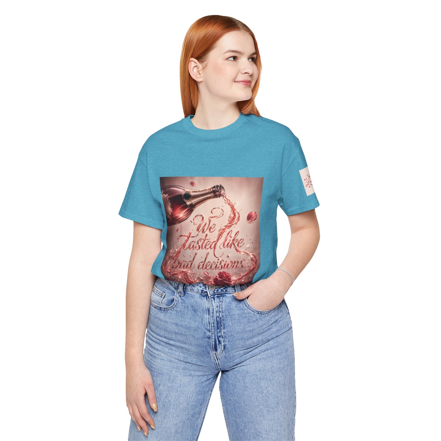 We Tasted Like Bad Decisions T shirt - Pink Champagne Pleasure Graphic Tee