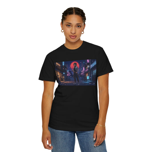 Japan — Samurai City Tradition + Nightscape T-Shirt —  Graphic Tee