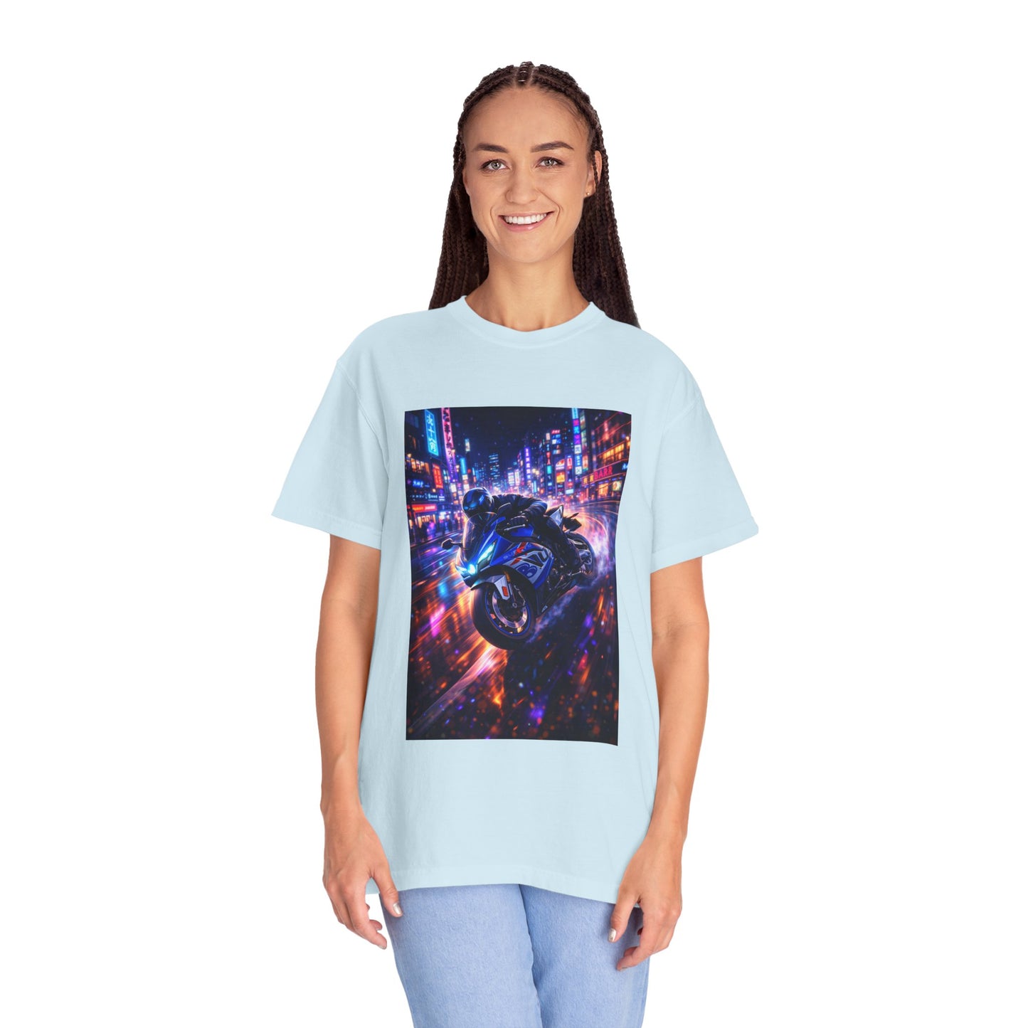 Suzuki GSX-R1000-NEON NIGHT RUN -  T-Shirt — Neon Night Rider Graphic Tee