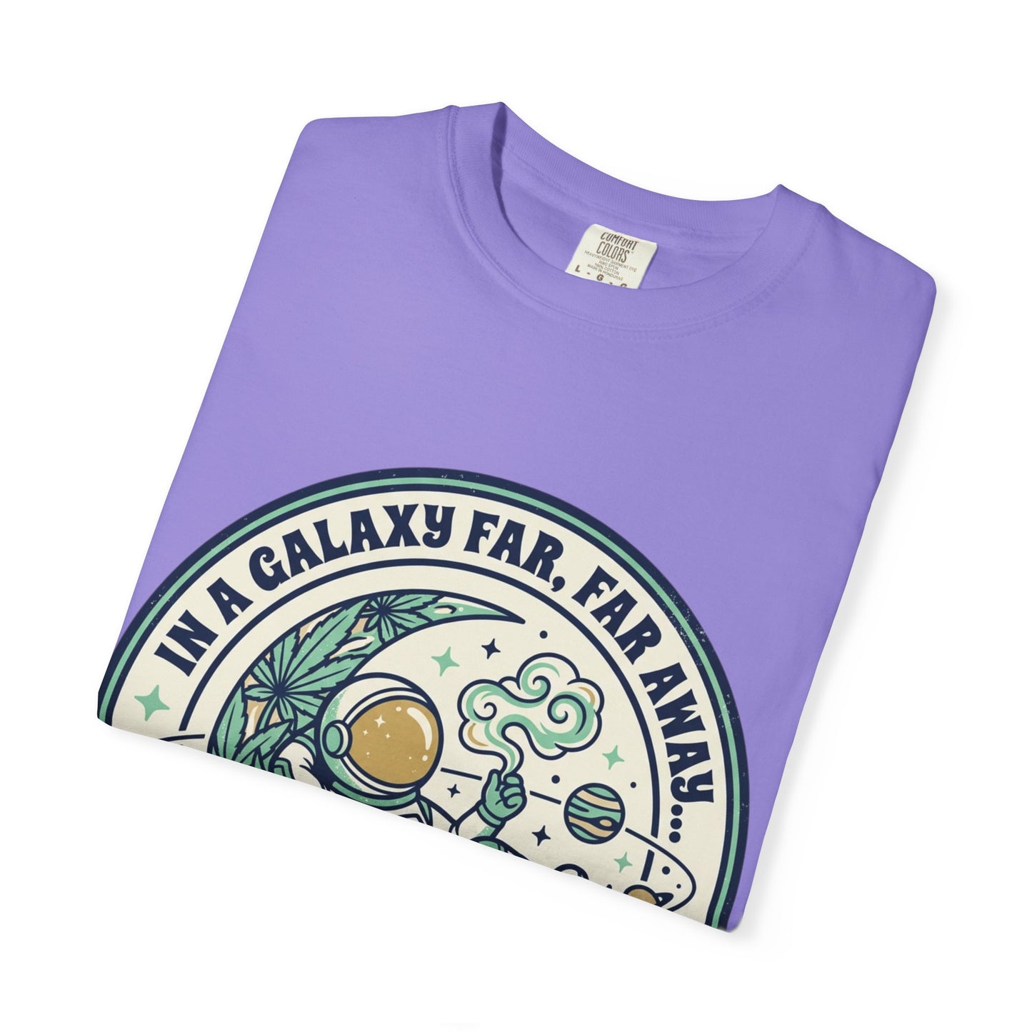T-Shirt — "In a Galaxy Far, Far Away" Retro Space Nap Graphic Tee