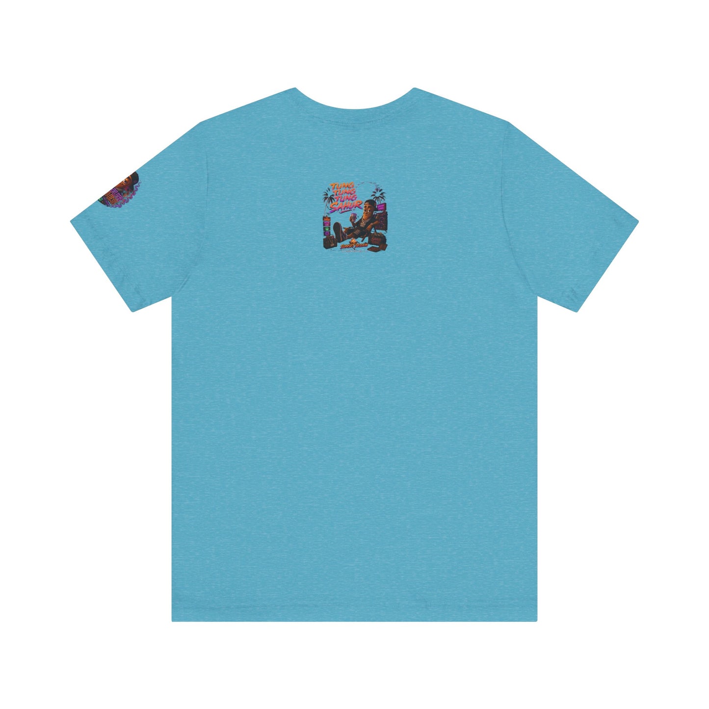 Tung Tung Tung Sahur Laid-Back Nightlife Graphic Tee — "Things Take Time" Urban Cartoon Design
