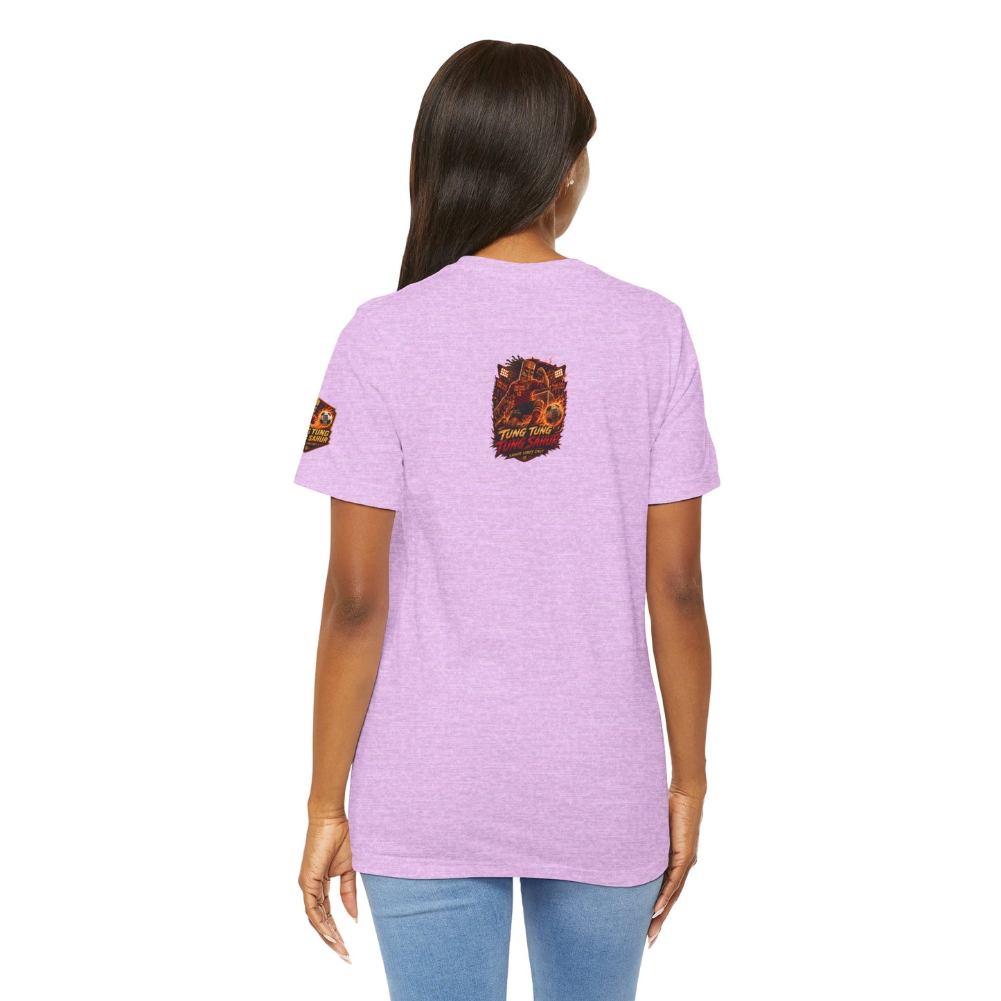 Tung Tung Tung Sahur Soccer Kick Firestorm Graphic Tee — ‘Goal’ Animated Kick Design